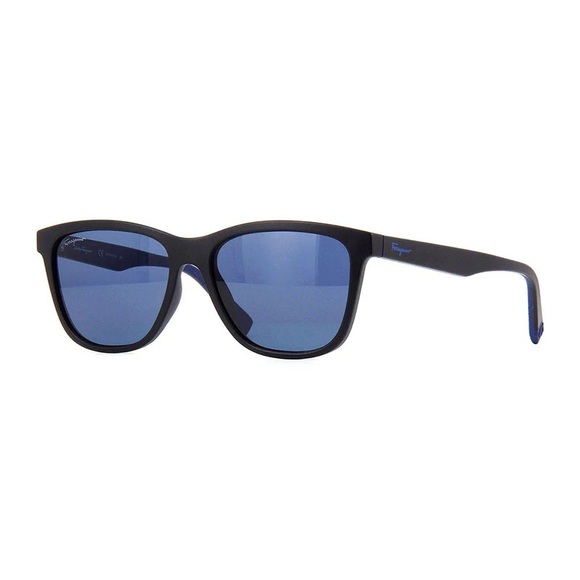 Salvatore Ferragamo sunglasses SF998S 002 Matte Black/Blue - Picture 1 of 1